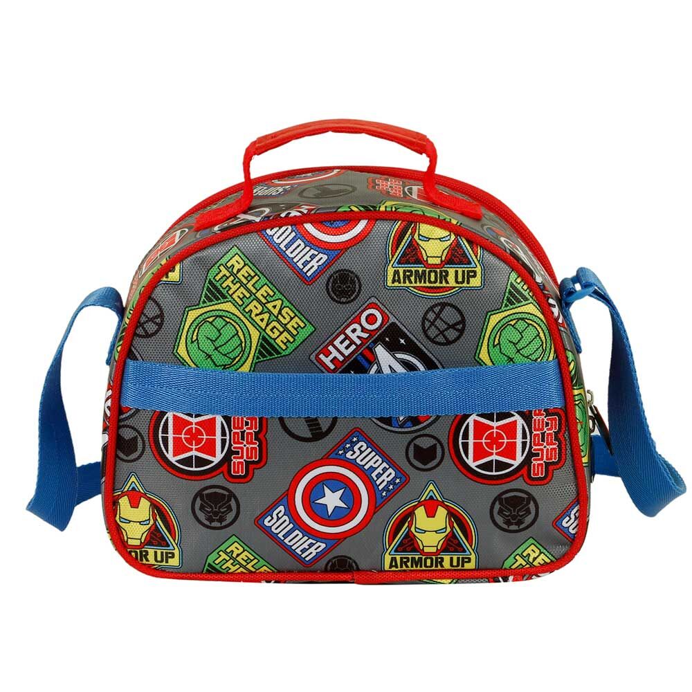 Bolsa portameriendas 3D Invencible Los Vengadores Avengers Marvel