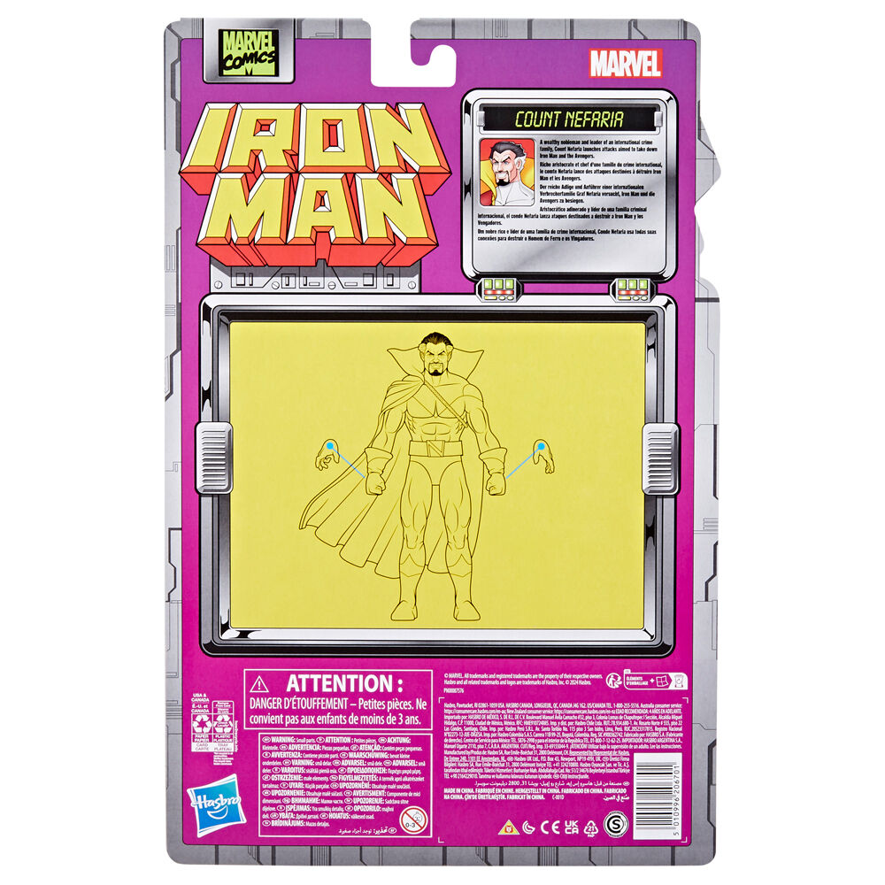 Figura Count Nefaria Iron Man Marvel 15cm